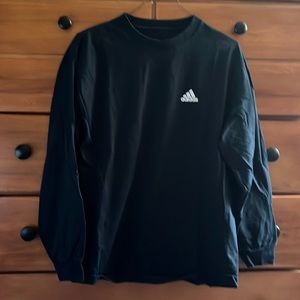 Mens Navy Adidas Long Sleeve T Shirt